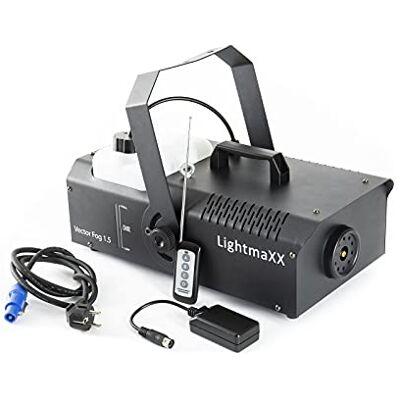 lightmaXX Vector Fog 1.5, 1500 Watt Nebelmaschine, DMX, Wireless Fernbedienung, 6m Ausstoßweite lightmaXX Vector Fog 1.5, 1500 Watt Nebelmaschine, DMX, Wireless Fernbedienung, 6m Ausstoßweite