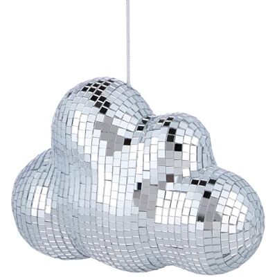 BUTLERS Spiegel Wolke Disco Spiegelmosaik 20cm Glas Party-Hängedeko funkelnder Lichteffekt Weihnachts- & Silvesterparty Dekoration BUTLERS Spiegel Wolke Disco Spiegelmosaik 20cm Glas Party-Hängedeko funkelnder Lichteffekt Weihnachts- & Silvesterparty Dekoration