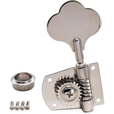 Musiclily Pro Einzel Offene Bass Mechanik 21:1 Diskant Seite Nickel mit Clover Button ,für Mexikanische MIM Fender PB JB Style E-Bass Musiclily Pro Einzel Offene Bass Mechanik 21:1 Diskant Seite Nickel mit Clover Button ,für Mexikanische MIM Fender PB JB Style E-Bass