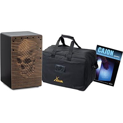 XDrum Design Series Cajon "Skull" Set inkl. Tasche + Schule, 5 cm Designer-Cajon mit "Skull"-Kunstdruck, Integrierter Bass Port, Korpus: HPL (High Pressure Laminate), Schlagfläche: "Skull XDrum Design Series Cajon "Skull" Set inkl. Tasche + Schule, 5 cm Designer-Cajon mit "Skull"-Kunstdruck, Integrierter Bass Port, Korpus: HPL (High Pressure Laminate), Schlagfläche: "Skull
