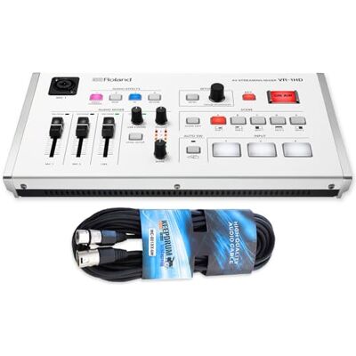 Roland VR-1HD A/V Streaming Mixer mit keepdrum XLR-Kabel Roland VR-1HD A/V Streaming Mixer mit keepdrum XLR-Kabel