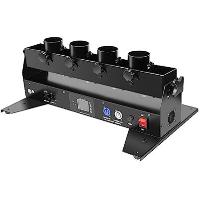 TINHAU 4 Kopf Konfettimaschinen, Konfetti Gebläse Maschine, DMX Steuerung Konfetti Kanone, Maschine für Party Event Hochzeit TINHAU 4 Kopf Konfettimaschinen, Konfetti Gebläse Maschine, DMX Steuerung Konfetti Kanone, Maschine für Party Event Hochzeit