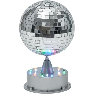 BUTLERS Spiegelkugel Glas Disco Farbe Silber ø15 x H25 cm Disco-Spiegelball für Bar & Wohnzimmer Retro-Dekokugel für Feiern BUTLERS Spiegelkugel Glas Disco Farbe Silber ø15 x H25 cm Disco-Spiegelball für Bar & Wohnzimmer Retro-Dekokugel für Feiern