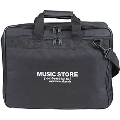MUSIC STORE DJ Mixer Tasche 12 Zoll, Wasserabweisende Transporttasche, Robuste Kunststoff, für DJ-Mixer und Media-Player, Schwarz, 440x120x340mm, 0.9kg, MUSIC STORE DJ Mixer Tasche 12 Zoll, Wasserabweisende Transporttasche, Robuste Kunststoff, für DJ-Mixer und Media-Player, Schwarz, 440x120x340mm, 0.9kg,
