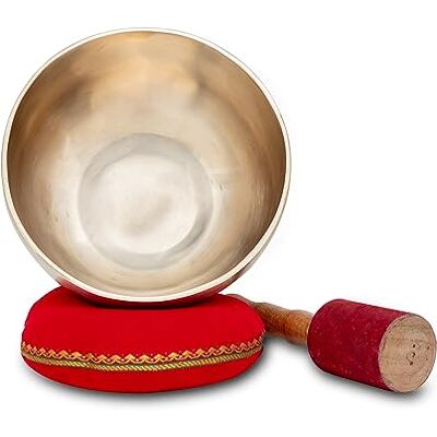 XDrum Therapeutic Klangschale Ton D / 1000 g Komplett Set, Ca. 18 Handgehämmerte Klangschale für Sakralchakra (Svadhisthana), Gestimmt auf Ton D, Legierung aus 7 verschiedenen Metallen, Zink XDrum Therapeutic Klangschale Ton D / 1000 g Komplett Set, Ca. 18 Handgehämmerte Klangschale für Sakralchakra (Svadhisthana), Gestimmt auf Ton D, Legierung aus 7 verschiedenen Metallen, Zink