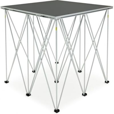 Gear4Music Tragbares Bühnenset 1m x 1m von , 100cm Kleine Tragbare Bühne für Live-Events, Klappbarer Dreistufiger Aufbau, Rutschfeste Oberfläche, 100cm-Podeste Gear4Music Tragbares Bühnenset 1m x 1m von , 100cm Kleine Tragbare Bühne für Live-Events, Klappbarer Dreistufiger Aufbau, Rutschfeste Oberfläche, 100cm-Podeste