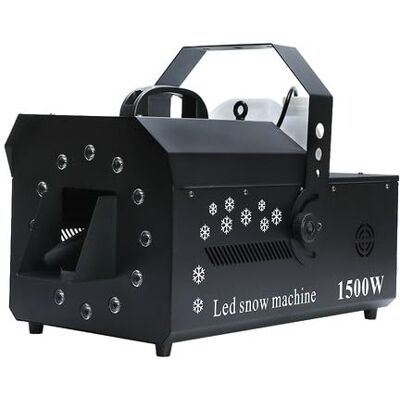 MELAQULY Schneemaschine, 1500W Schneekanone mit 12 LED Licht 5L Wassertank Snow Machine Winter, Schneeflockenmaschine 3 Beleuchtungsmodi für Partys Halloween Hochzeit DJ-Bühne MELAQULY Schneemaschine, 1500W Schneekanone mit 12 LED Licht 5L Wassertank Snow Machine Winter, Schneeflockenmaschine 3 Beleuchtungsmodi für Partys Halloween Hochzeit DJ-Bühne
