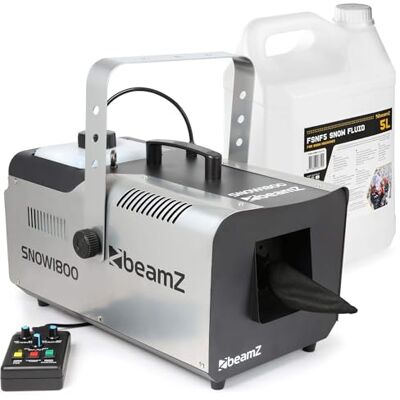Beamz SNOW1800 Schneekanone Garten 1800W Fernbedienung DMX Timer, für Winter Simulation, Schneeflüssigkeit, Schneemaschiene, Schneemaschinen, Schneeerzeuger, Outdoor, Schneemaschine Beamz SNOW1800 Schneekanone Garten 1800W Fernbedienung DMX Timer, für Winter Simulation, Schneeflüssigkeit, Schneemaschiene, Schneemaschinen, Schneeerzeuger, Outdoor, Schneemaschine