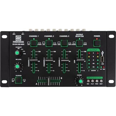 Pronomic DX-50 USB MKII 4-Kanal DJ-Mixer mit Bluetooth Pronomic DX-50 USB MKII 4-Kanal DJ-Mixer mit Bluetooth