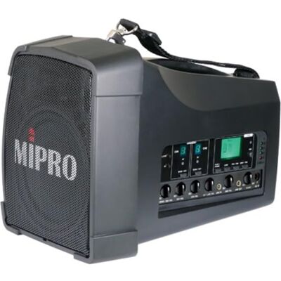 KORN Mipro MA-200D Akku-PA-System 823-832 MHz mit Doppelempfänger KORN Mipro MA-200D Akku-PA-System 823-832 MHz mit Doppelempfänger