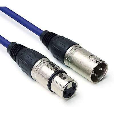 keepdrum DMX004 BL 3m DMX-Kabel Blau 3-pin XLR keepdrum DMX004 BL 3m DMX-Kabel Blau 3-pin XLR