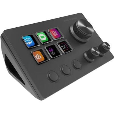 Mars Gaming MSD-Two, Kompaktes Control Deck, 6 Anpassbare LCD-Tasten + 3 Tasten, 3 Multifunktionale Räder, Ergonomisches Slim Control Deck, Steuerungssoftware und Plug-ins, Windows und MacOS, Schwarz Mars Gaming MSD-Two, Kompaktes Control Deck, 6 Anpassbare LCD-Tasten + 3 Tasten, 3 Multifunktionale Räder, Ergonomisches Slim Control Deck, Steuerungssoftware und Plug-ins, Windows und MacOS, Schwarz