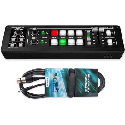 Roland V-1HD A/V HDMI-Video-Switcher mit keepdrum Kabel Roland V-1HD A/V HDMI-Video-Switcher mit keepdrum Kabel