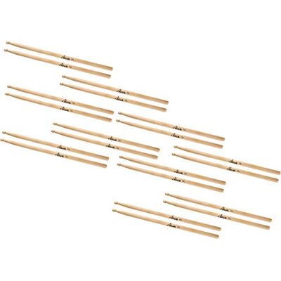 XDrum 10 Paar Schlagzeug Sticks 7A Wood Tip (tropfenförmiger Holzkopf, Länge: ca. 392 mm) XDrum 10 Paar Schlagzeug Sticks 7A Wood Tip (tropfenförmiger Holzkopf, Länge: ca. 392 mm)