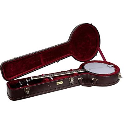 Crossrock Wood Case for 12.5'' Openback Banjos-Brown Leather (CRW620OBJBR) Crossrock Wood Case for 12.5'' Openback Banjos-Brown Leather (CRW620OBJBR)