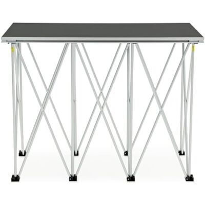 Gear4Music 80cm Tragbare Bühne Step by 80cm-Stufe für Einfachen Sicheren Bühnenzugang, Klapppodest für Schnellen Aufbau, Leicht, Sichere Klemmen Gear4Music 80cm Tragbare Bühne Step by 80cm-Stufe für Einfachen Sicheren Bühnenzugang, Klapppodest für Schnellen Aufbau, Leicht, Sichere Klemmen