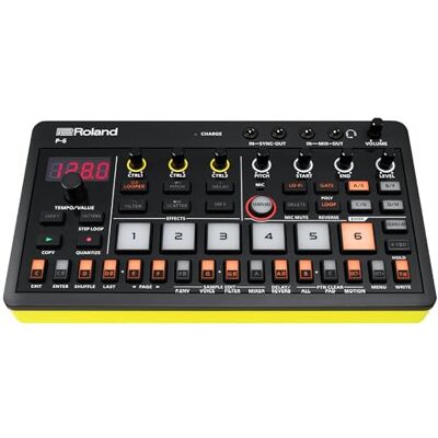 Roland AIRA Compact P-6 Creative Sampler Granulares Sounddesign Leistungsstarker Sequenzer Onboard-Tastatur benutzerdefinierte Loops integriertes Mikrofon Hands-on-Effekte Roland AIRA Compact P-6 Creative Sampler Granulares Sounddesign Leistungsstarker Sequenzer Onboard-Tastatur benutzerdefinierte Loops integriertes Mikrofon Hands-on-Effekte