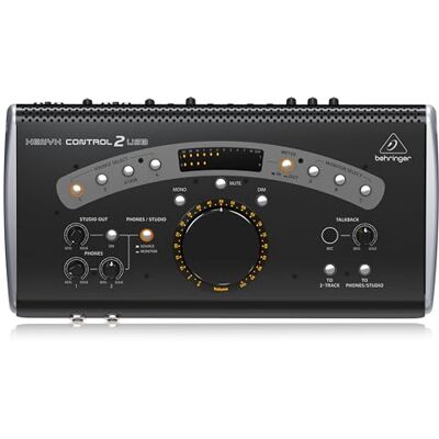 Behringer XENYX CONTROL2USB High-End Studio Control and Communication Center mit VCA-Steuerung und USB-Audio-Interface Behringer XENYX CONTROL2USB High-End Studio Control and Communication Center mit VCA-Steuerung und USB-Audio-Interface