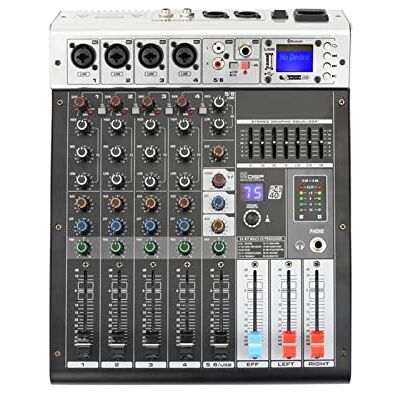 HODAGES Audiomixer ADM-GBR6 Serie 48V Phantomspeisung Wiederholungseffekt USB Funktion Bluetooth Karaoke DJ Konsole 99DSP Mixer Audio 6 Kanal Tragbar und leicht (Farbe : ADM-GBR6P) (ADM gbr6) HODAGES Audiomixer ADM-GBR6 Serie 48V Phantomspeisung Wiederholungseffekt USB Funktion Bluetooth Karaoke DJ Konsole 99DSP Mixer Audio 6 Kanal Tragbar und leicht (Farbe : ADM-GBR6P) (ADM gbr6)