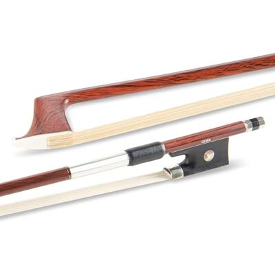 GEWA Violinbogen Carbon Student 3/4 Holzoptik Dunkelbraun Ebenholzfrosch Naturhaar GEWA Violinbogen Carbon Student 3/4 Holzoptik Dunkelbraun Ebenholzfrosch Naturhaar