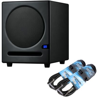 PreSonus Eris Sub 8BT Aktiver Studio-Subwoofer mit Bluetooth 8 Zoll + 2x keepdrum Klinkenkabel PreSonus Eris Sub 8BT Aktiver Studio-Subwoofer mit Bluetooth 8 Zoll + 2x keepdrum Klinkenkabel