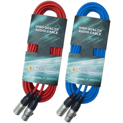 keepdrum - DMX Kabel 10m 3-pol XLR - Rot - DMX Kabel keepdrum - DMX Kabel 10m 3-pol XLR - Rot - DMX Kabel