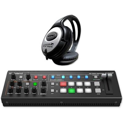 Roland V-1HD+ A/V Video Switcher HD Plus mit keepdrum Kopfhörer Roland V-1HD+ A/V Video Switcher HD Plus mit keepdrum Kopfhörer