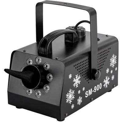Wulimasun Schneemaschine, 900 W, LED-Schneeeffekt, Schaumkanon, DJ Disco, Party, geeignet für Kino, Film- und Fernsehaufnahmen, Halloween Wulimasun Schneemaschine, 900 W, LED-Schneeeffekt, Schaumkanon, DJ Disco, Party, geeignet für Kino, Film- und Fernsehaufnahmen, Halloween
