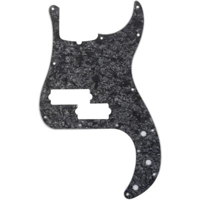 Musiclily Pro 5-Saiter 13 Löcher P Bass Schlagbrett 4 lagig Black Pearl für Fender American Precision Bass Musiclily Pro 5-Saiter 13 Löcher P Bass Schlagbrett 4 lagig Black Pearl für Fender American Precision Bass