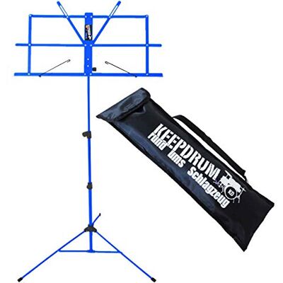 keepdrum Notenständer Notenpult mit Tasche in 6 Farben (MS2 Blau) keepdrum Notenständer Notenpult mit Tasche in 6 Farben (MS2 Blau)