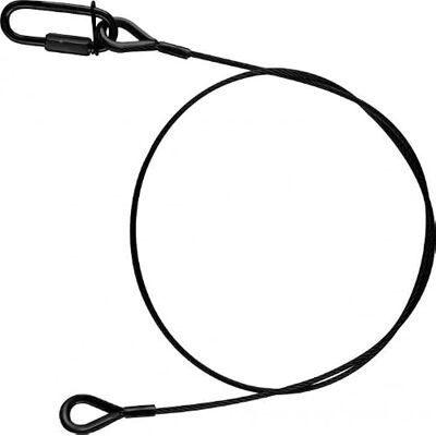 Riggatec Sicherungsseil, Safety 100cm x 3 mm bis 9 kg schwarz Riggatec Sicherungsseil, Safety 100cm x 3 mm bis 9 kg schwarz
