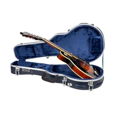 Crossrock F-Style Mandolinenkoffer ABS-Hartschalenkoffer mit Sicherheitsverschluss, Metallfüßen und abnehmbaren Gurten Crossrock F-Style Mandolinenkoffer ABS-Hartschalenkoffer mit Sicherheitsverschluss, Metallfüßen und abnehmbaren Gurten
