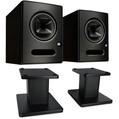 PreSonus Sceptre S8 1 Paar Studio-Monitorboxen mit keepdrum Boxenständer PreSonus Sceptre S8 1 Paar Studio-Monitorboxen mit keepdrum Boxenständer