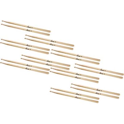 XDrum 10 Paar Schlagzeug Sticks 5B Wood Tip (runder Holzkopf, Länge: ca. 405 mm) XDrum 10 Paar Schlagzeug Sticks 5B Wood Tip (runder Holzkopf, Länge: ca. 405 mm)