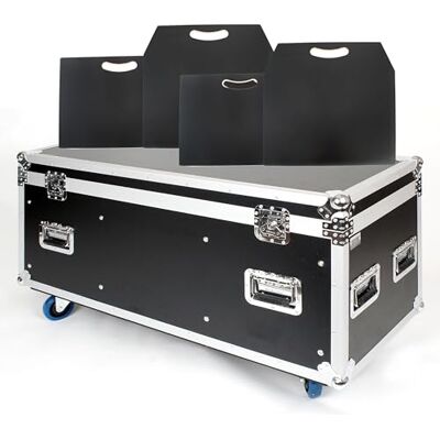 MUSIC STORE Tour Case Vario Hardware Case Set, 2x Vario Trennwände, Holz, Rollen, Butterfly Verschlüsse, Klappgriff MUSIC STORE Tour Case Vario Hardware Case Set, 2x Vario Trennwände, Holz, Rollen, Butterfly Verschlüsse, Klappgriff