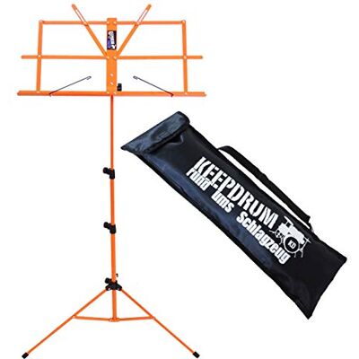 keepdrum MUS2OR Notenstaender Notenpult Orange + Tasche keepdrum MUS2OR Notenstaender Notenpult Orange + Tasche