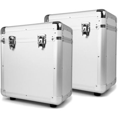 Power Dynamics RC80 12" Plattenkoffer Silber (2er Set) Power Dynamics RC80 12" Plattenkoffer Silber (2er Set)