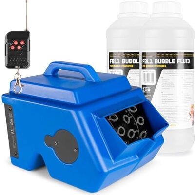 Beamz B1500 Seifenblasenmaschine mit 2L Flüssigkeit, Hochzeit Seifenblasen Maschine Groß, 2L Tank, Fernbedienung, 15.000 Bubbles p/M, 25 Watt, Bubble Machine, Seifenblasenmaschine Beamz B1500 Seifenblasenmaschine mit 2L Flüssigkeit, Hochzeit Seifenblasen Maschine Groß, 2L Tank, Fernbedienung, 15.000 Bubbles p/M, 25 Watt, Bubble Machine, Seifenblasenmaschine