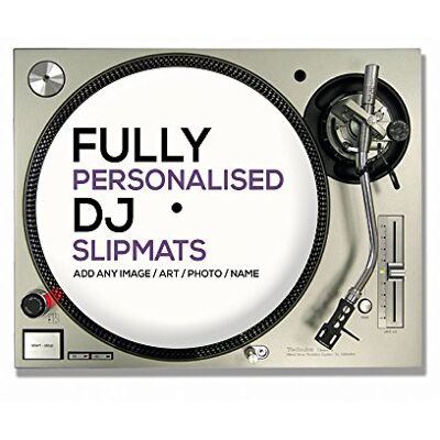 Benutzerdefiniert 1 Paar personalisierbare DJ-Plattenspieler-Slipmats (Ihr Bild/Logo) (30,5 cm (12 Zoll), 1 Paar Benutzerdefiniert 1 Paar personalisierbare DJ-Plattenspieler-Slipmats (Ihr Bild/Logo) (30,5 cm (12 Zoll), 1 Paar
