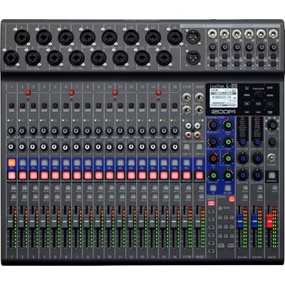 Zoom LiveTrak L-20 Digitalmischpult & 20-Spur-Recorder Mehrkanal-Audio-Interface für Live-Aufnahmen, Podcasts & Studio Zoom LiveTrak L-20 Digitalmischpult & 20-Spur-Recorder Mehrkanal-Audio-Interface für Live-Aufnahmen, Podcasts & Studio