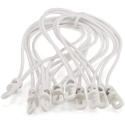 Riggatec Spannfix 4mm weiß - Gummikord - Befestigungslösung Riggatec Spannfix 4mm weiß - Gummikord - Befestigungslösung
