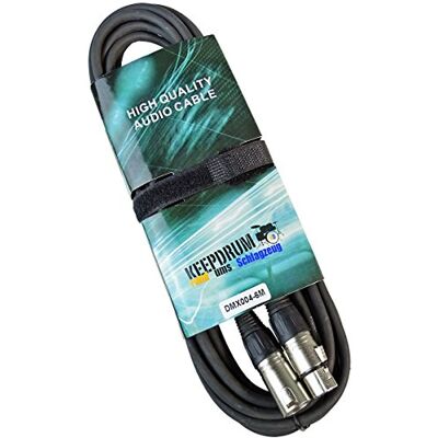 keepdrum DMX Kabel 3-pol XLR Steuerkabel 100-Ohm 6m keepdrum DMX Kabel 3-pol XLR Steuerkabel 100-Ohm 6m
