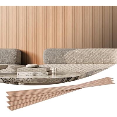 VEVOR Akustikpaneele, Akustikplatten, 2450 x 166mm, WPC-Akzent-Holzwandpaneele für moderne Innenwände, Wandpaneele in Holzoptik für stilvolles Dekor & Geräuschreduzierung, Eschenholz, 8er-Set VEVOR Akustikpaneele, Akustikplatten, 2450 x 166mm, WPC-Akzent-Holzwandpaneele für moderne Innenwände, Wandpaneele in Holzoptik für stilvolles Dekor & Geräuschreduzierung, Eschenholz, 8er-Set