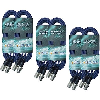 keepdrum - 3-pol XLR Blau - DMX-Kabel-Set keepdrum - 3-pol XLR Blau - DMX-Kabel-Set
