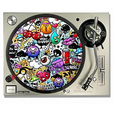 IDYD Graffiti DJ Turntable Slipmats/Slipmats/Slipmats/Slipmats/Slipmats 30,5 cm oder 17,8 cm (12 Zoll) IDYD Graffiti DJ Turntable Slipmats/Slipmats/Slipmats/Slipmats/Slipmats 30,5 cm oder 17,8 cm (12 Zoll)