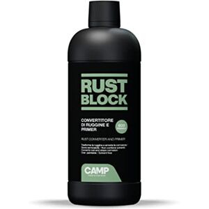 CAMP RUST BLOCK CONVERTER AND PRIMER, Rostumwandler, Konvertiert und blockiert Rost, Schützend, Überlackierbar, Eco-friendly, wasserbasiert, 750 ml CAMP RUST BLOCK CONVERTER AND PRIMER, Rostumwandler, Konvertiert und blockiert Rost, Schützend, Überlackierbar, Eco-friendly, wasserbasiert, 750 ml