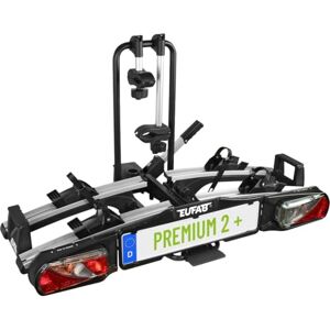 EUFAB 11523 Fahrradträger PREMIUM 2 Plus, E-Bike geeignet, für große Heckklappen, komplett vormontiert, Diebstahlschutz, 2 Fahrräder, Anhängekupplung, Schwarz/Grau, (BxHxT) ca. 115x67x61 cm EUFAB 11523 Fahrradträger PREMIUM 2 Plus, E-Bike geeignet, für große Heckklappen, komplett vormontiert, Diebstahlschutz, 2 Fahrräder, Anhängekupplung, Schwarz/Grau, (BxHxT) ca. 115x67x61 cm