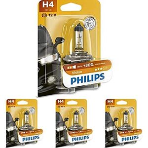Philips 730010 12342PRB1 Vision 0.3 H4 Scheinwerferlampe 12342PRB1, 1er Blister, 4er Packung Philips 730010 12342PRB1 Vision 0.3 H4 Scheinwerferlampe 12342PRB1, 1er Blister, 4er Packung