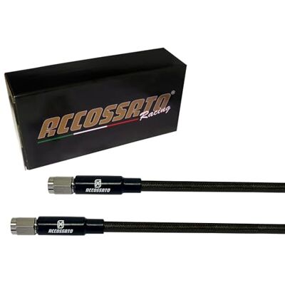 ACCOSSATO Geflochtene Schläuche Schwarz Carbon für Kia Sportage 2.0 Import/ABS 1997-2003, Anzahl der Schläuche: 2 ACCOSSATO Geflochtene Schläuche Schwarz Carbon für Kia Sportage 2.0 Import/ABS 1997-2003, Anzahl der Schläuche: 2