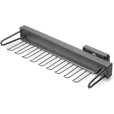 Emuca Krawattenhalter seitlich ausziehbar Quartz, Kunststoff und Aluminium, Titanium Emuca Krawattenhalter seitlich ausziehbar Quartz, Kunststoff und Aluminium, Titanium